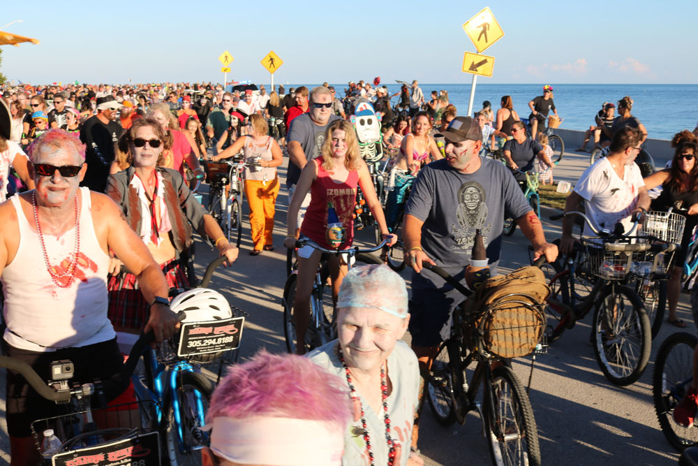 Zombie Bike Ride 2018 photo - Duval Street, Key West